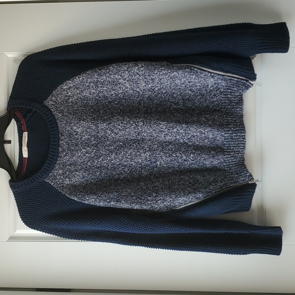 Rewind 2 Tone Blue Sweater (Large) - Picture 1 of 2